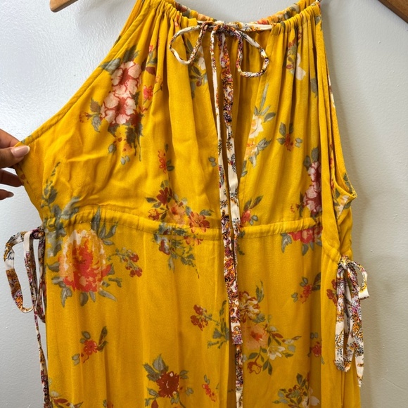 Free People Georgia floral jumpsuit size medium BOHO CHIC | FAIRY CORE - Picture 5 of 10